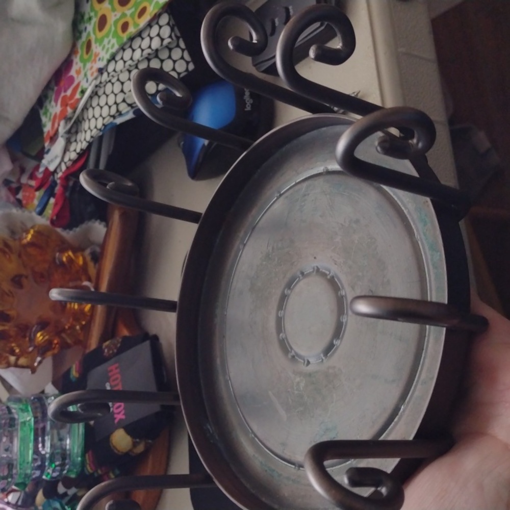 PartyLite Decorative Metal Large 3-wick Candle Holder